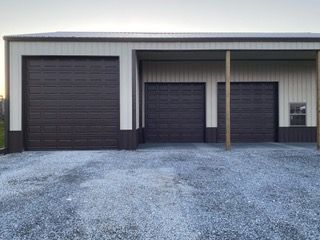 Charming brown garage doors