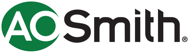 A.O. Smith logo: green circle with white 
