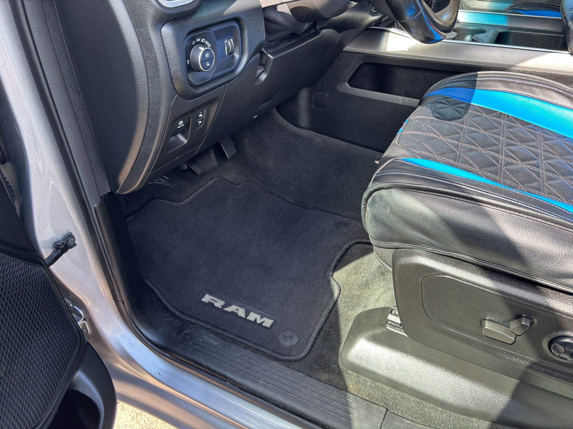 Clean car floor mat.