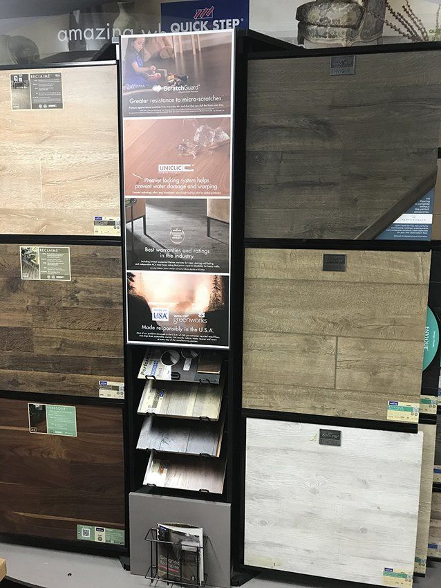 Hardwood product display