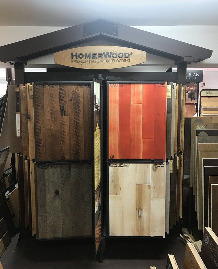 Hardwood product display