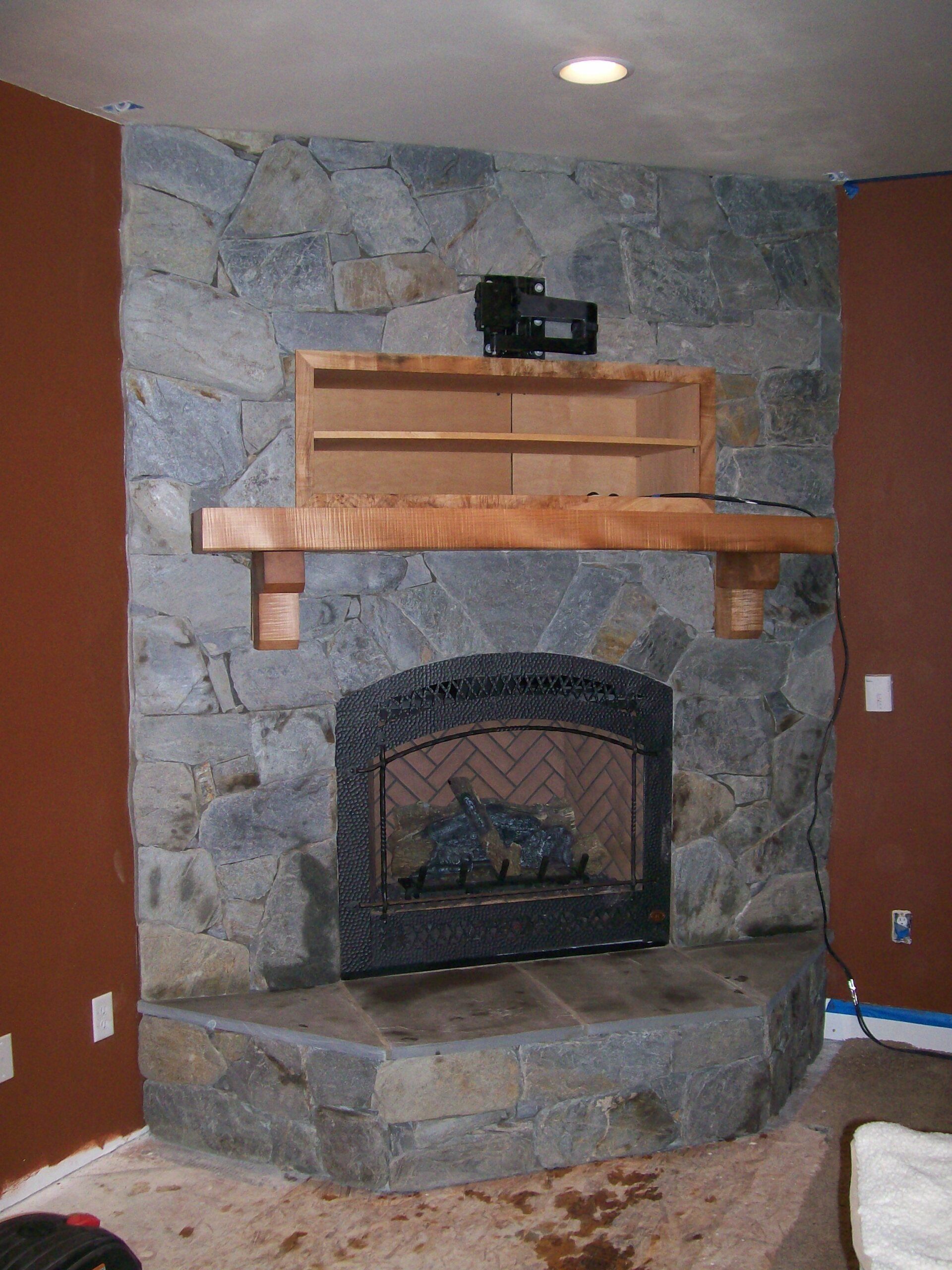 Stone Fireplace