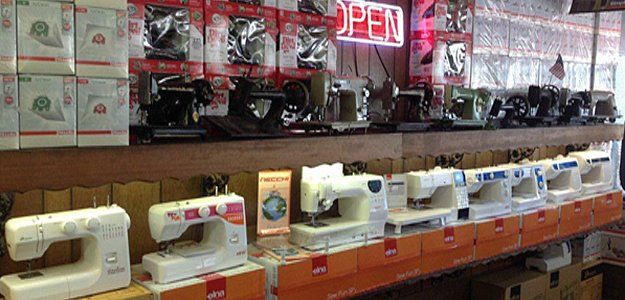 Different brands of sewing machine