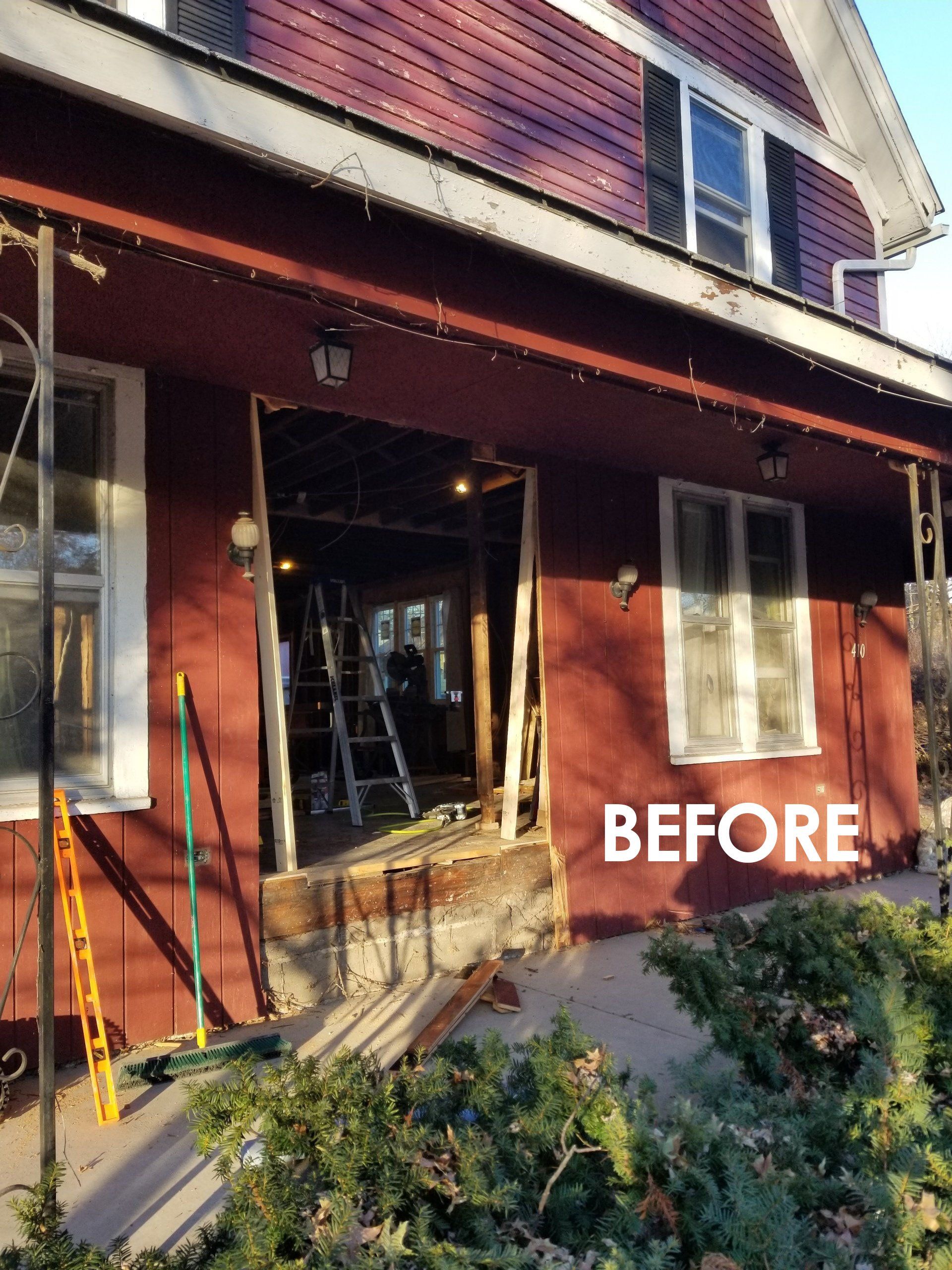 Before door installation