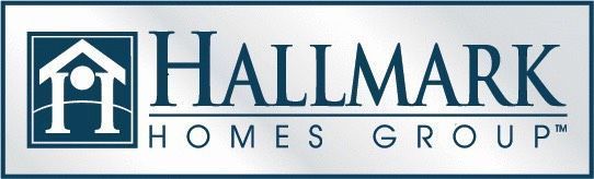 Hallmark Homes Group logo featuring a house icon within a square, and the company name.