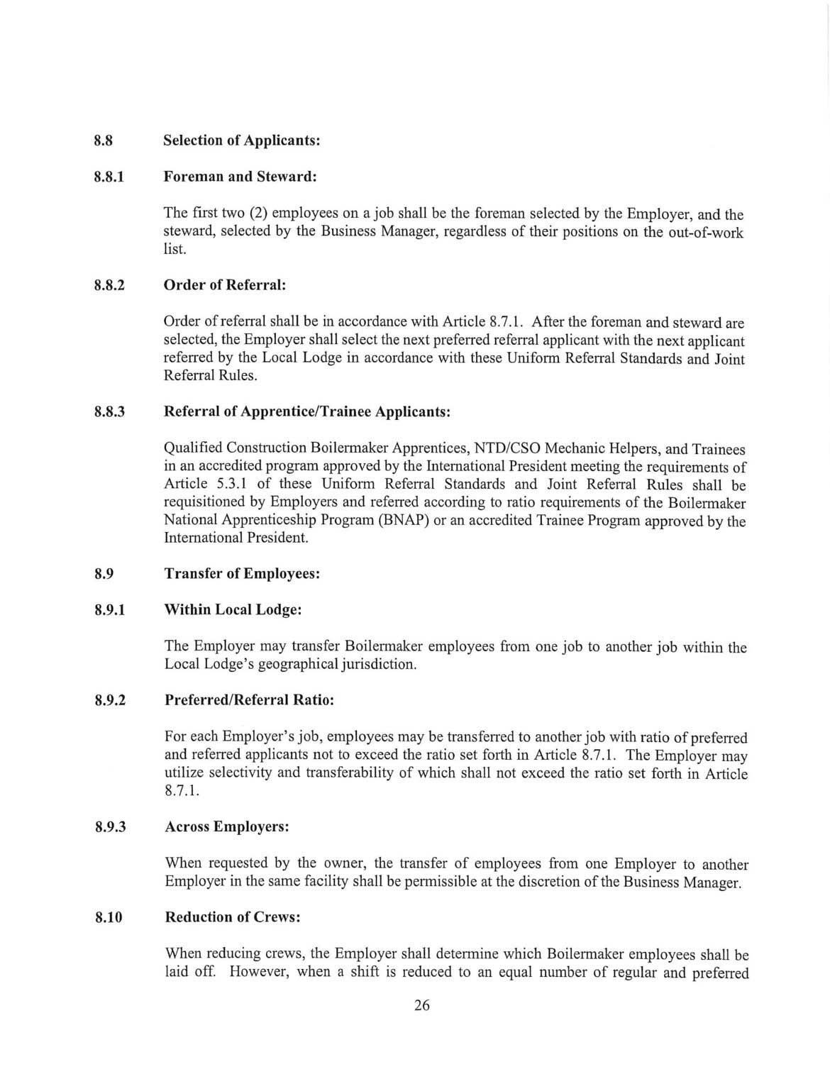 Text from a document with numbered sections and headings.