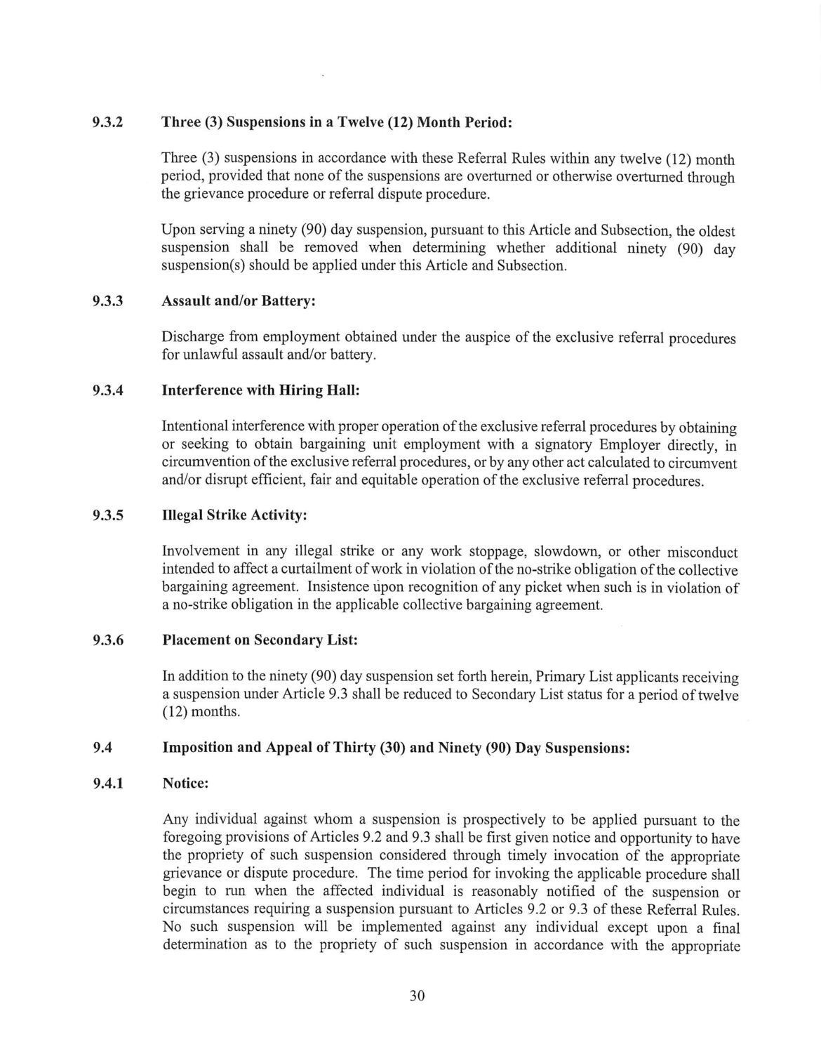 Document with numbered sections and text.