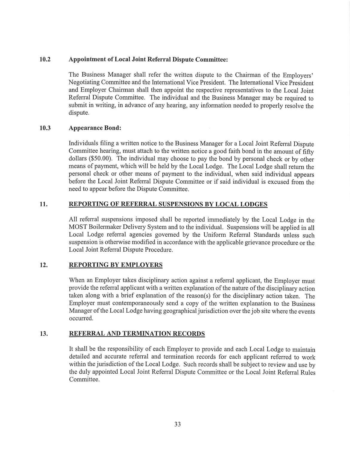 Document page with text outlining departmental roles and responsibilities.