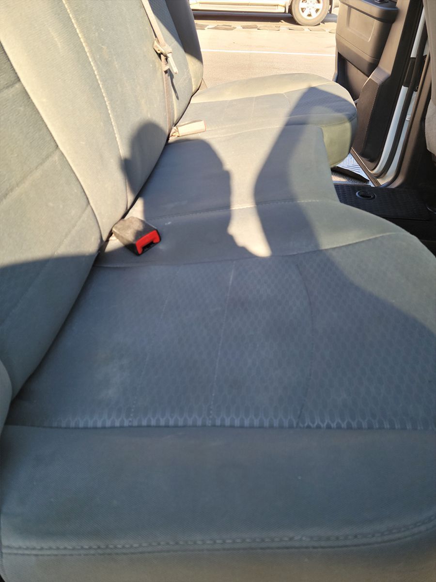 Clean back seat