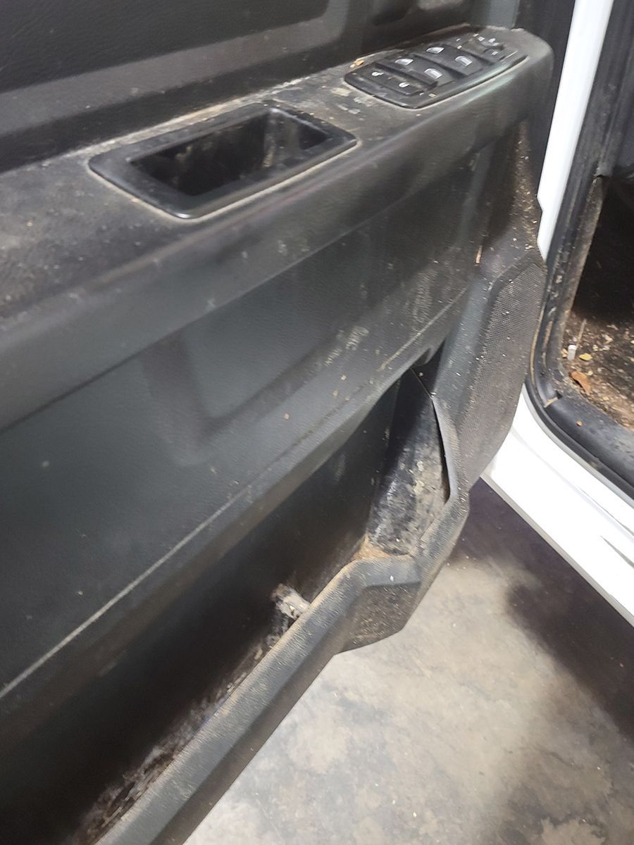 Dirty driver door