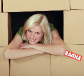 Women with packing boxes