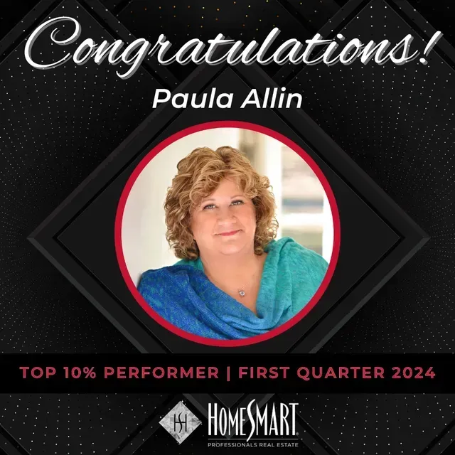Congratulations paula allin top 10 % performer first quarter 2024