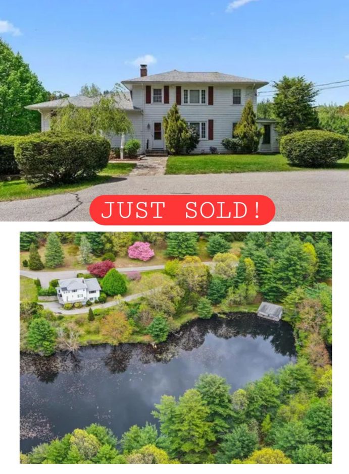 A picture of a house that has just been sold