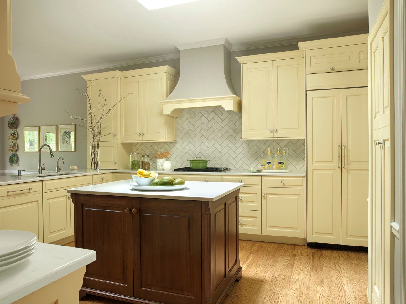 Yellow and Gray Kitchen