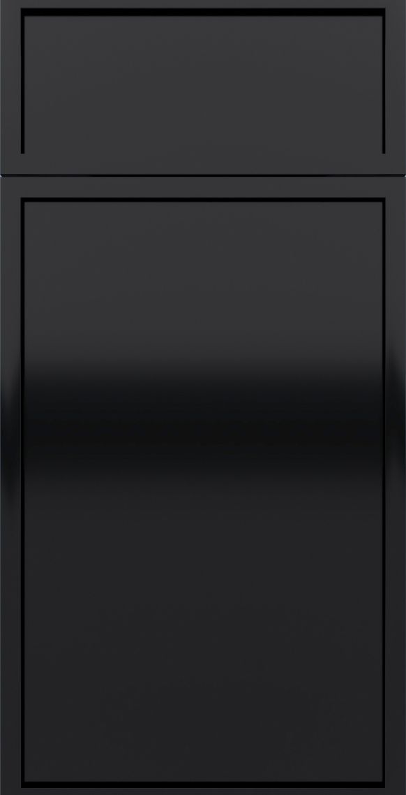 Dark gray rectangular panel with a smaller matching section at the top.