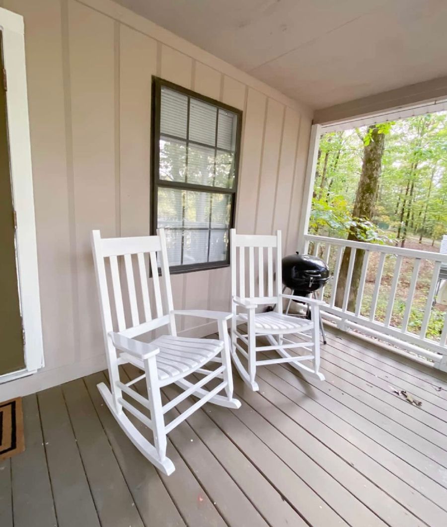 Porch with two chairs