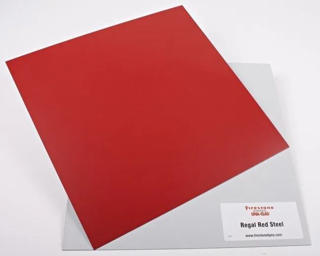 Red square on a white background with a small label in the lower right corner
