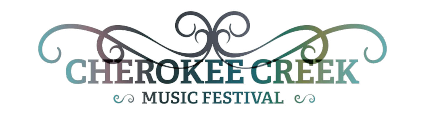 A logo for the cherokee creek music festival