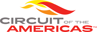 The logo for circuit of the americas is a red and yellow flame.
