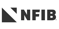 NFIB logo in black on a white background with a stylized triangle icon.