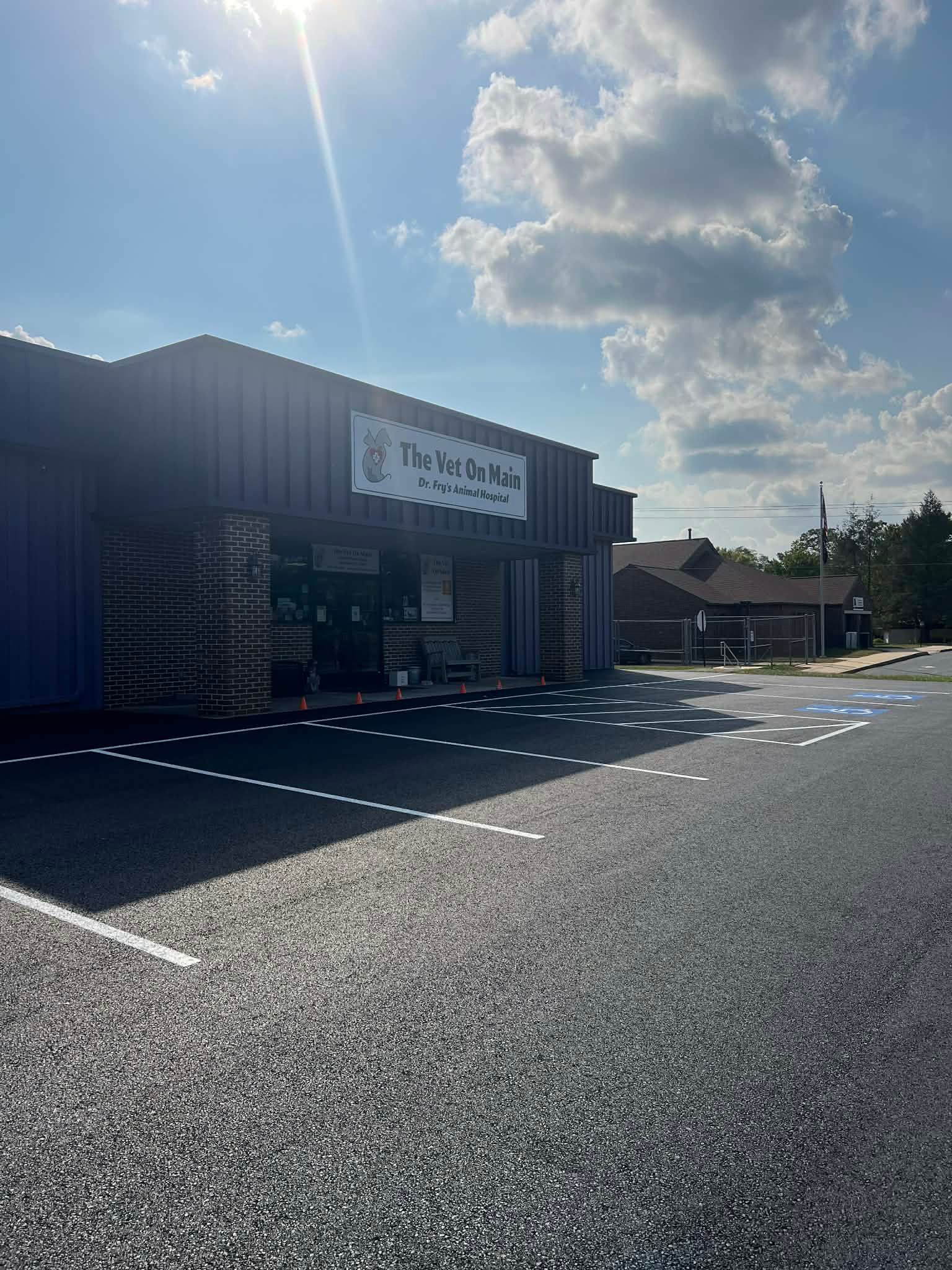 A business with a sign reading 