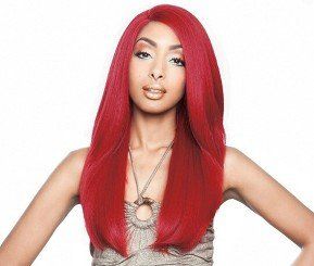 Red wig hairstyle