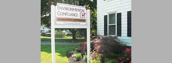 Environmental compliance management corporation sign board