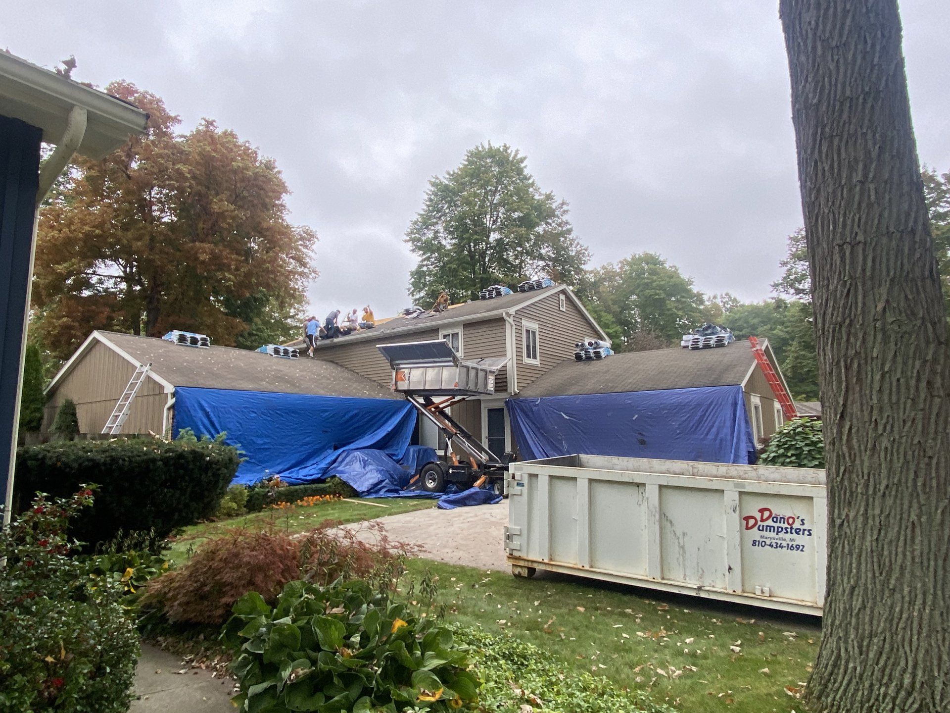 Installation of new roof