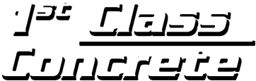 1st Class Concrete Logo