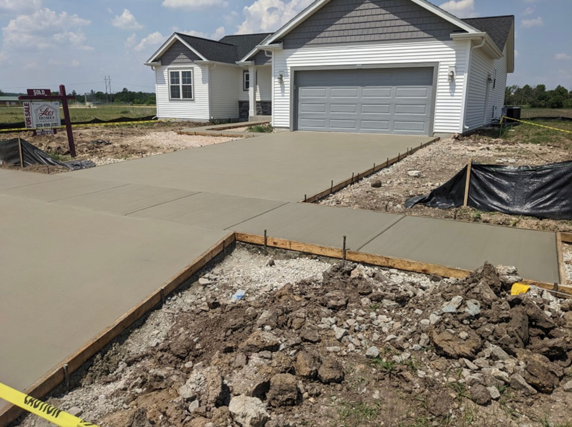Concrete driveway project