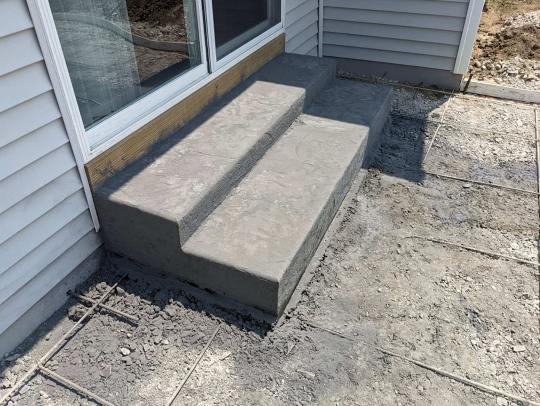 Concrete stairs