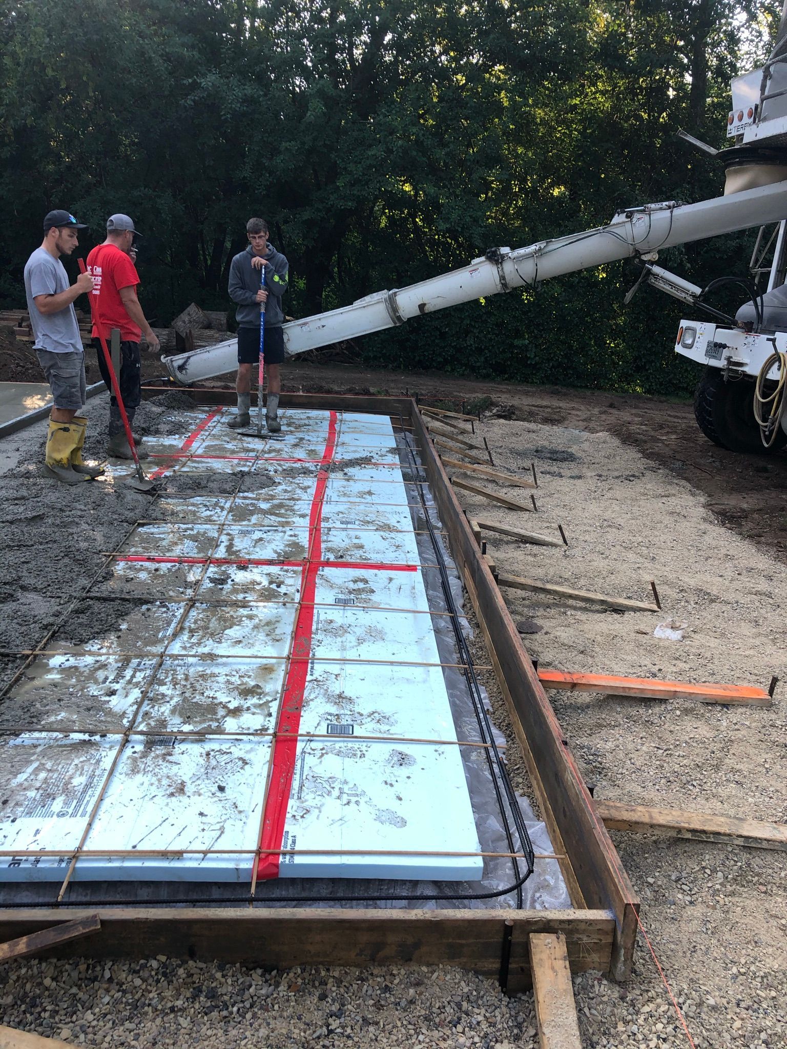 White concrete project