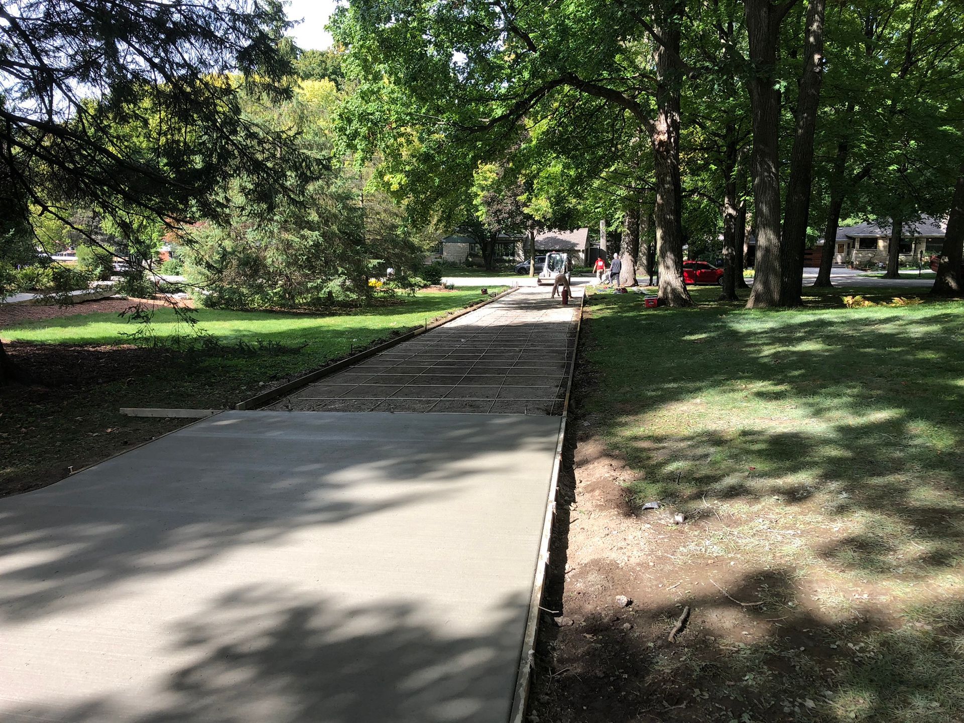 Concrete walkway project