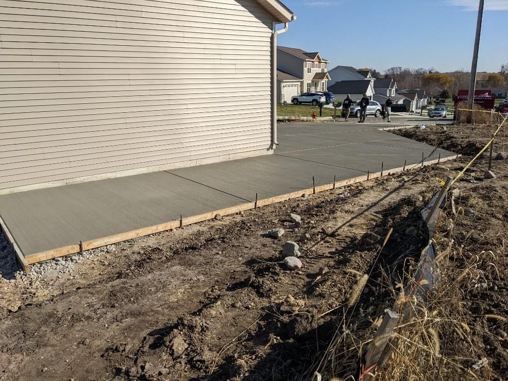 Walkway around the house