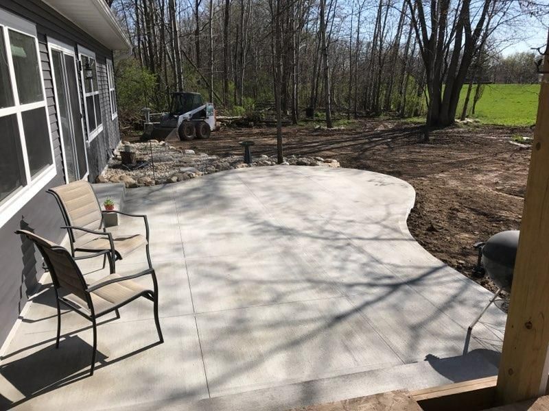 finished patio