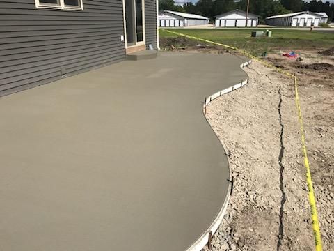poured patio