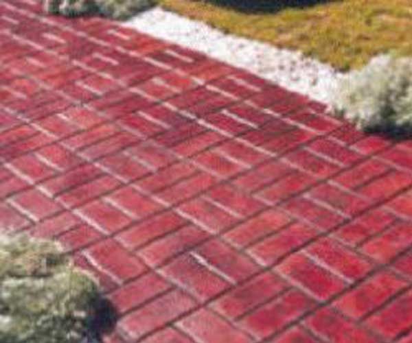 Stampcrete Basketweave Brick