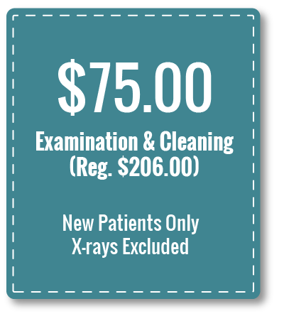 Coupon | $75.00 Examination & Cleaning