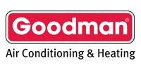 Goodman air conditioning and heating brand logo.