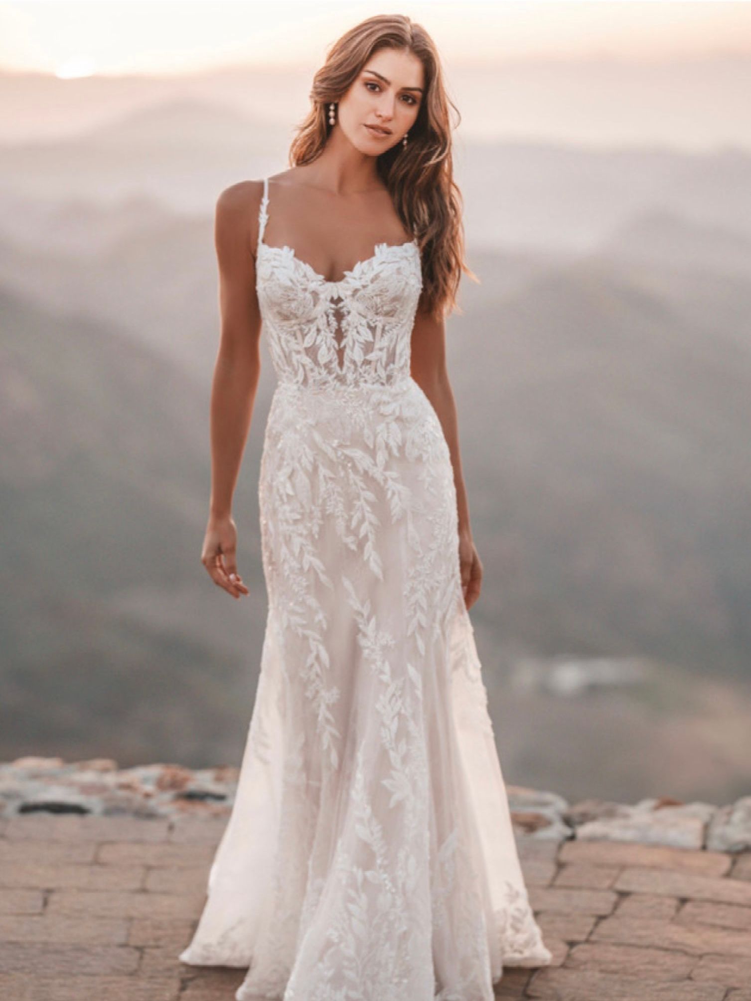 Allure Bridals, lace sleeves
