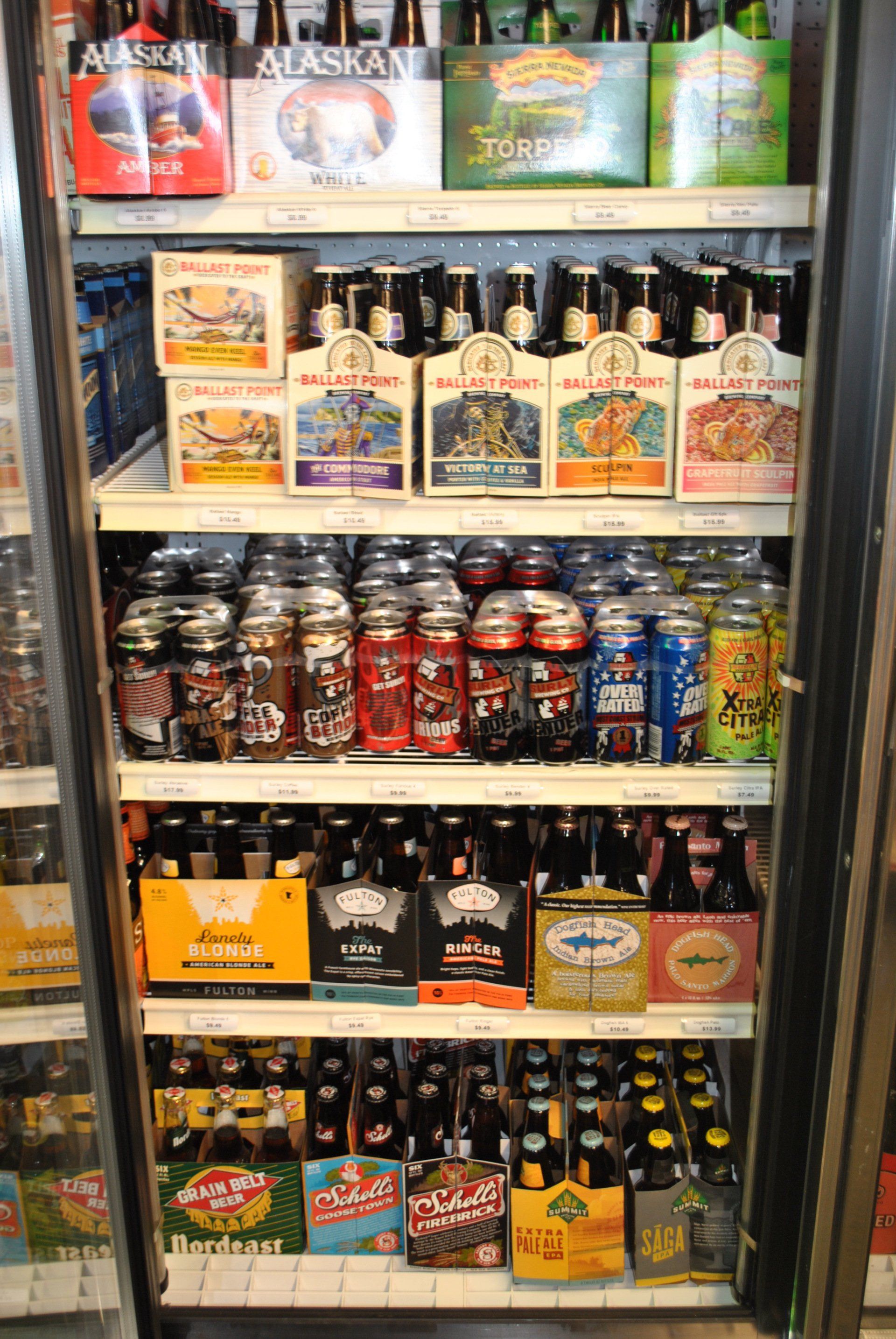 Bottled and canned beers