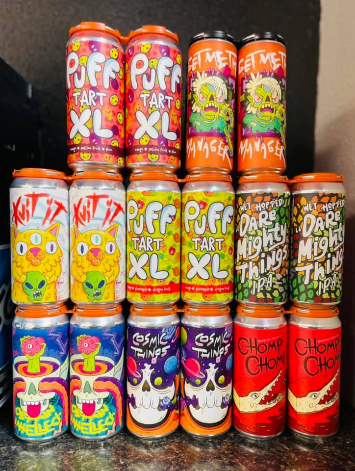 Colorful cans