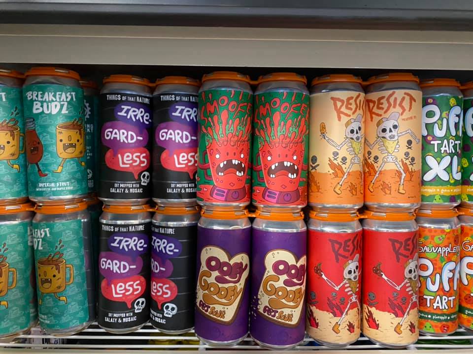 Cans with fancy prints