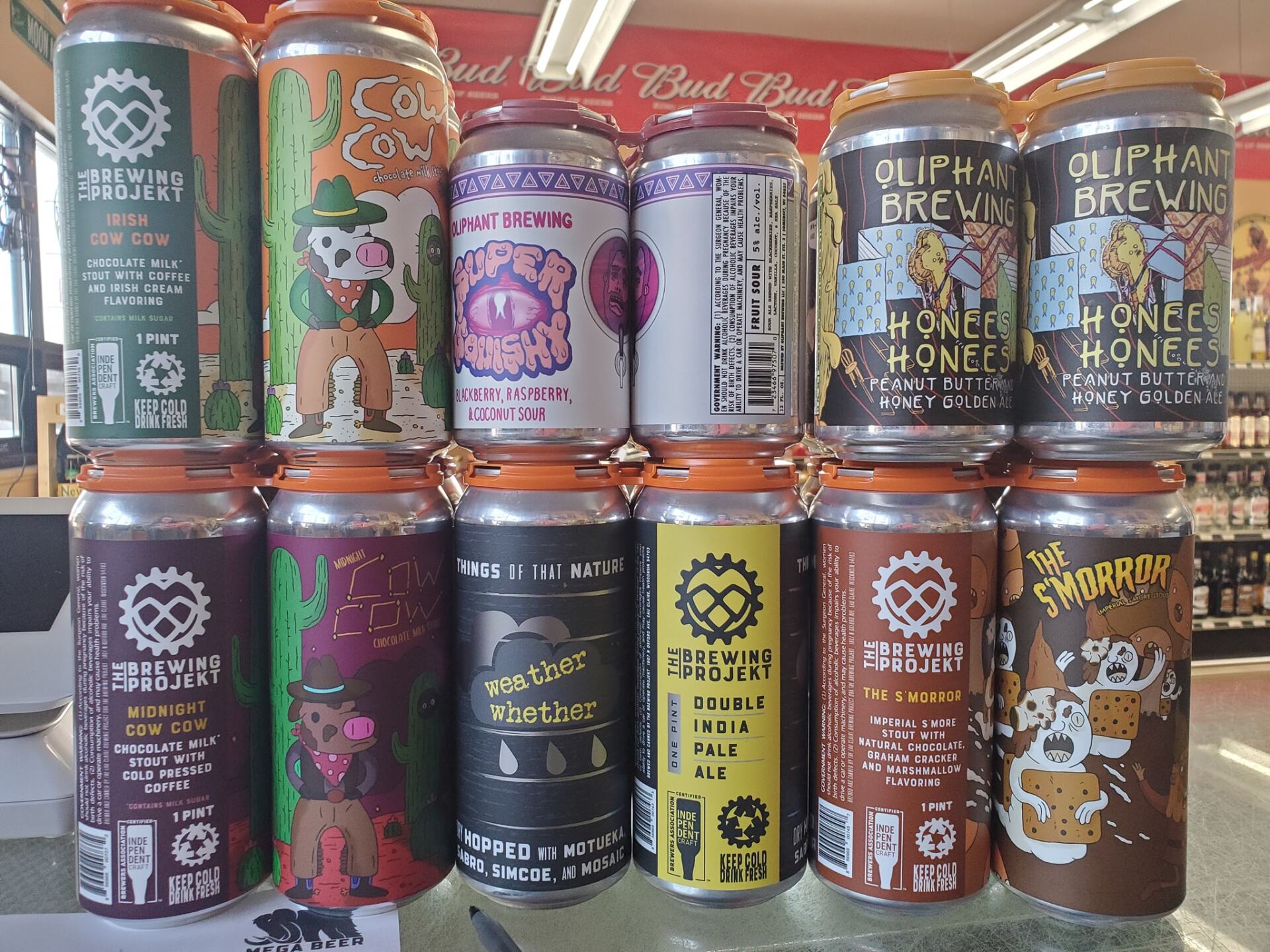 Cans with fancy prints