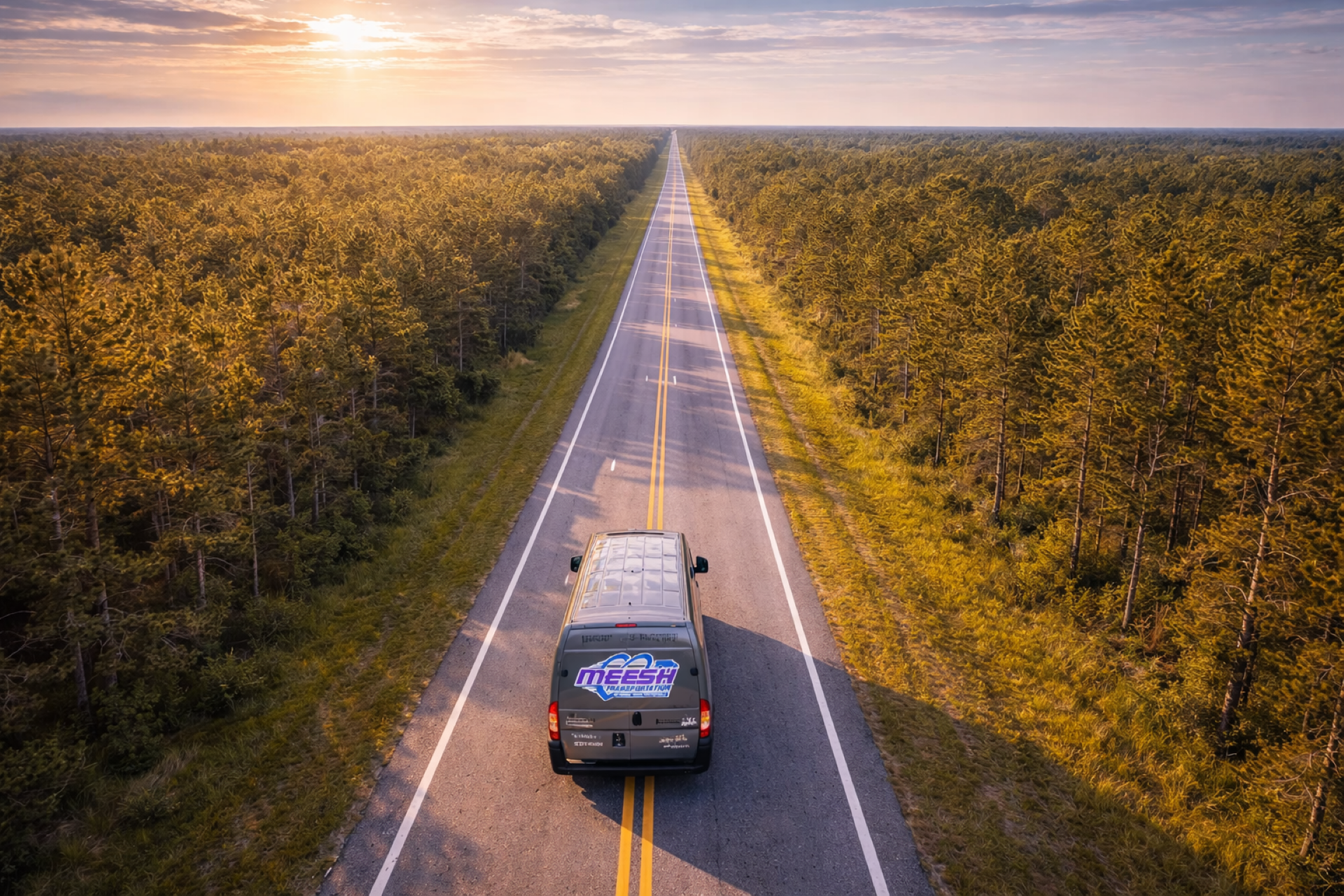 A white van and dark brown minivan parked outside a Medical Center building on a sunny day.