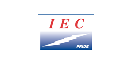 The logo for iec pride has a lightning bolt on it