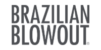 Brazilian Blowout logo in black text on a white background