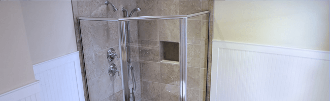 Shower glass panel