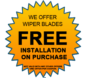 WE OFFER WIPER BLADES | FREE INSTALLATION ON PURCHASE