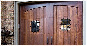 Wooden style garage doors
